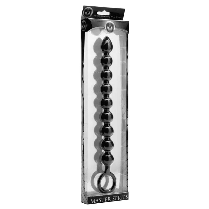 Master Series Nine Bulb Silicone Anal Beads