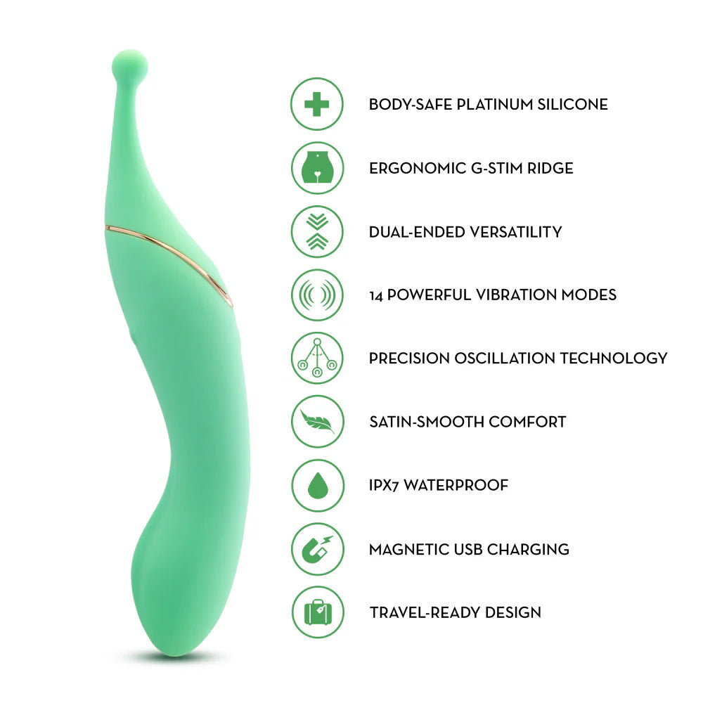 Stella Dual-Ended Clitoral G-Spot Vibrating Wand