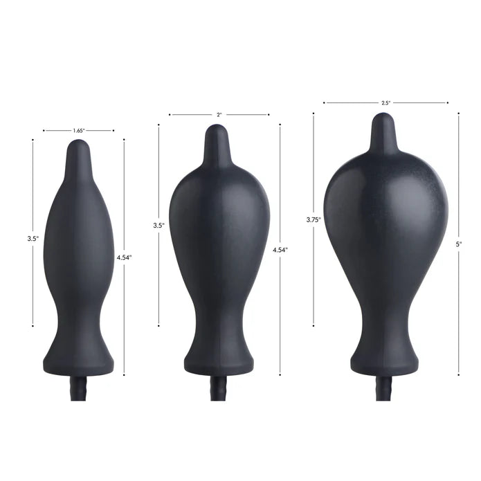 Dark Inflator Inflatable Anal Plug