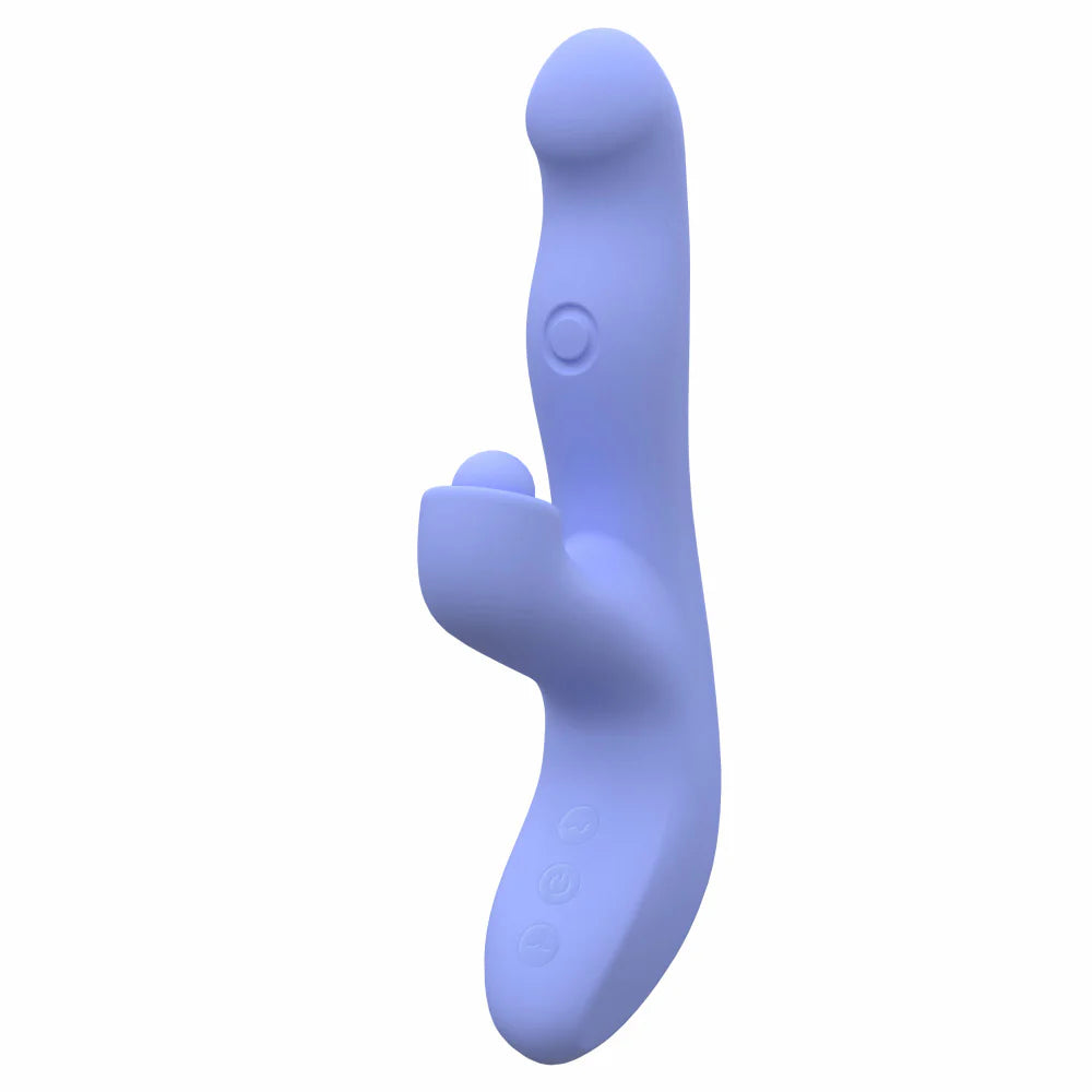 Simone Dual Stimulation Tapping Rabbit Vibrator With Auto Warming