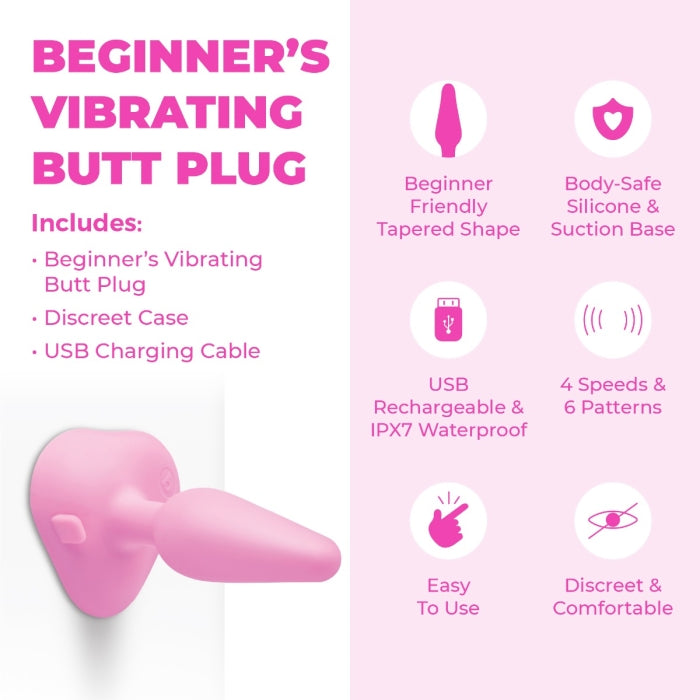 bVibe Beginner’s Vibrating Butt Plug