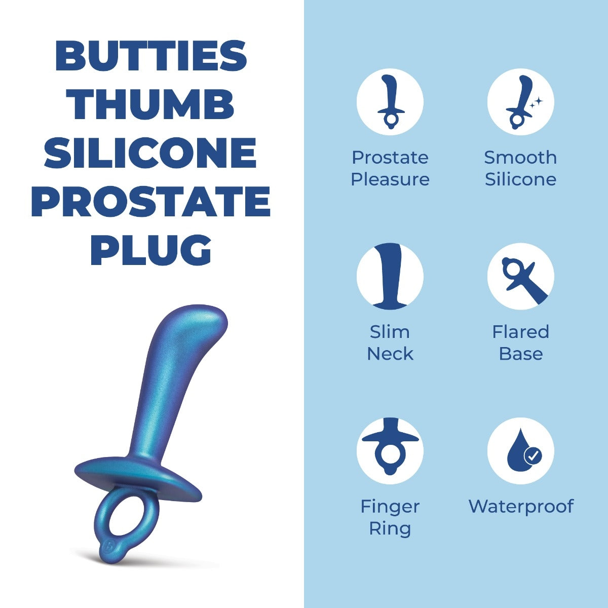 Butties Thumb Silicone Prostate Plug