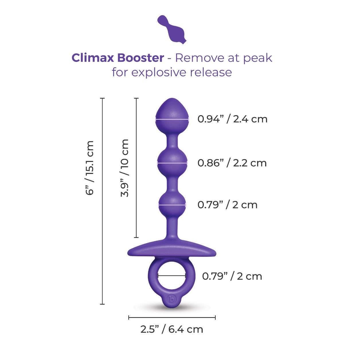 Butties Zip Silicone Anal Beads