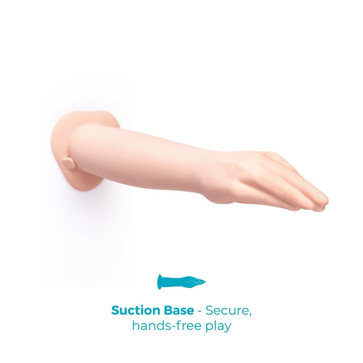 16.5 Inch Silicone Hand Fisting Dildo with Suction Base