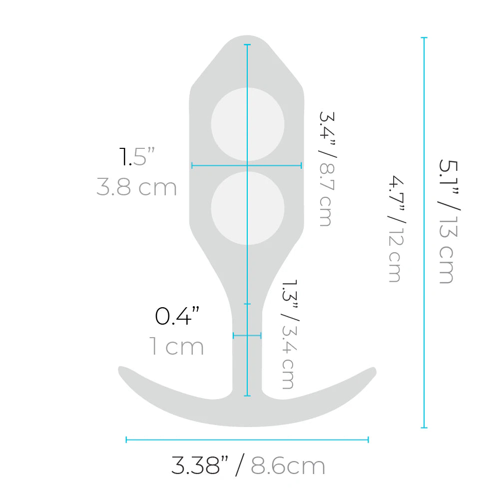 bVibe Snug Plug 3 in Teal
