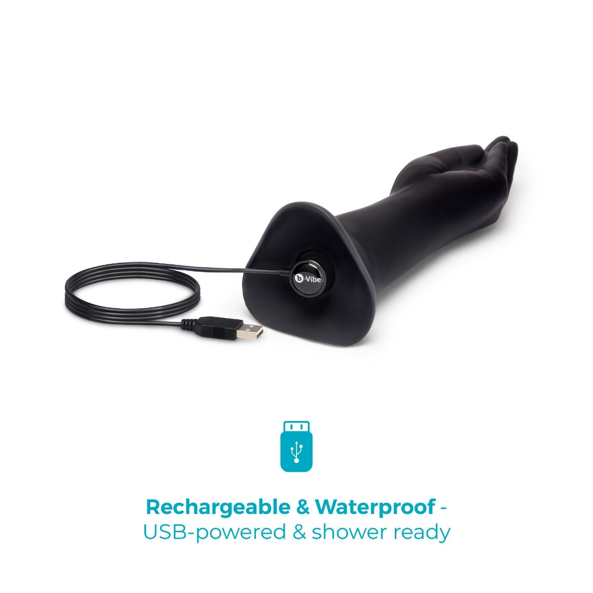 10.5 Inch Vibrating Silicone Hand Fisting Dildo with Suction Base
