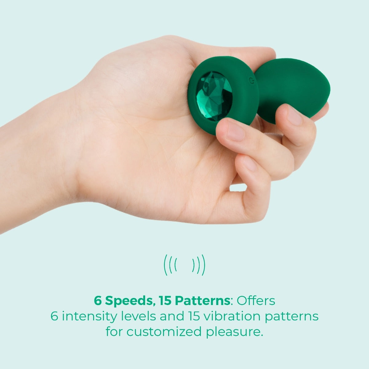 bVibe Vibrating Jewel Plug
