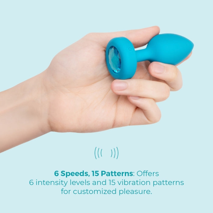 bVibe Vibrating Jewel Plug Small-Medium