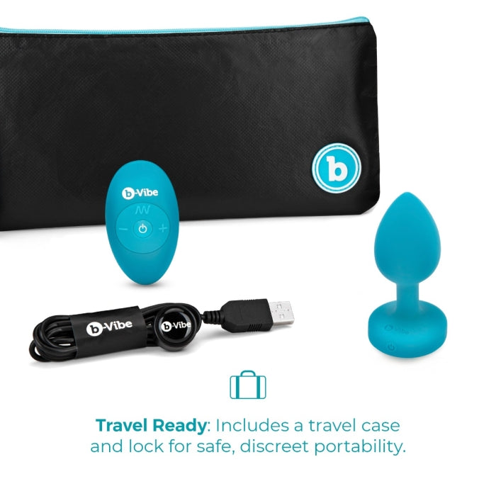 bVibe Vibrating Jewel Plug Small-Medium