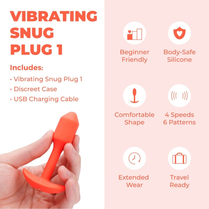 bVibe Vibrating Snug Plug 1