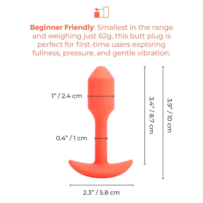 bVibe Vibrating Snug Plug 1