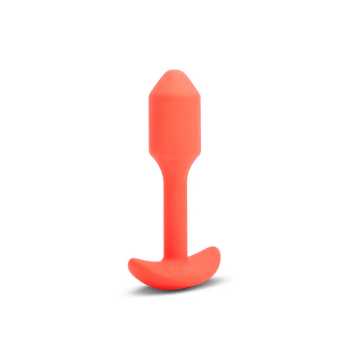 bVibe Vibrating Snug Plug 1 Orange