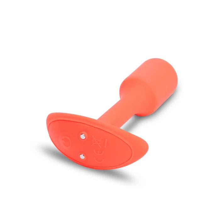 bVibe Vibrating Snug Plug 1 Orange