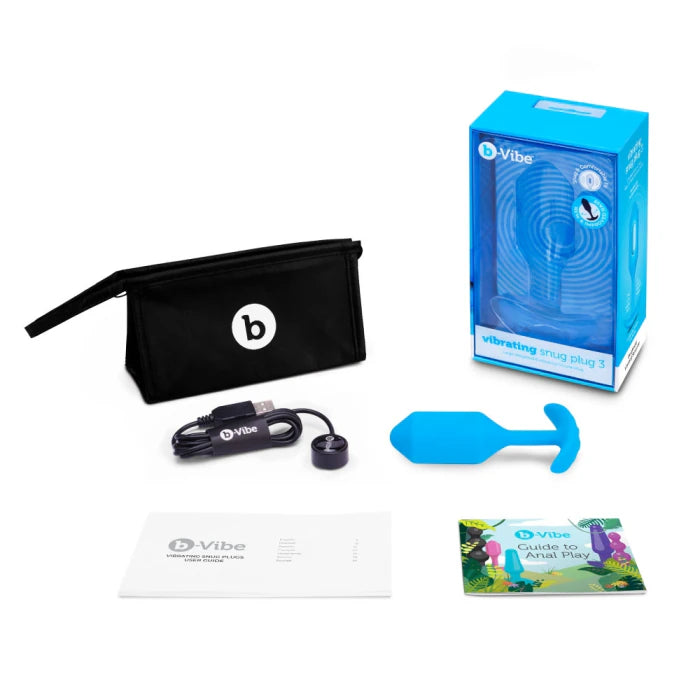 bVibe Vibrating Snug Plug 3 | Weighted 180 g Silicone Butt Plug bVibe Vibrating Snug Plug 3 | Weighted 180 g Silicone Butt Plug