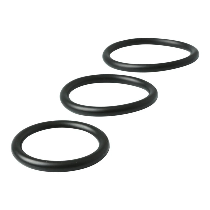 S&M Rubber Cock Rings 3 Pack