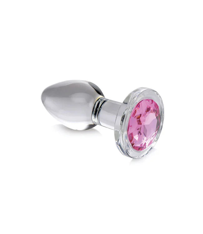 Booty Sparks Pink Gem Small Glass Anal Plug Booty Sparks Pink Gem Small Glass Anal Plug