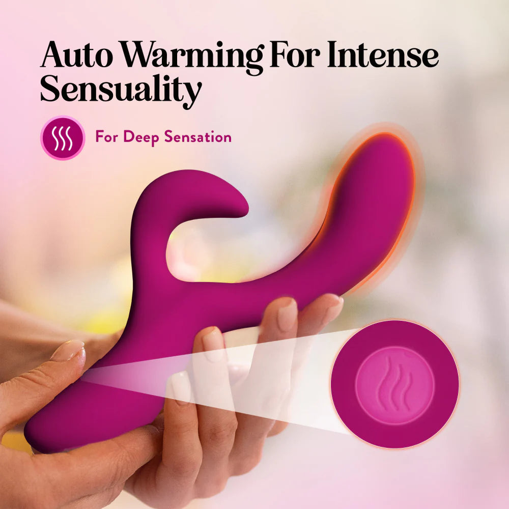 Quinn Dual Stimulation Rabbit Vibrator With Auto Warming