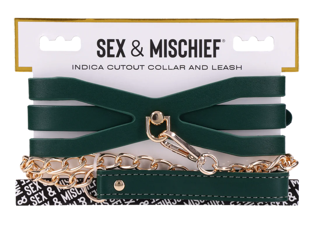 S&M Indica Cutout Collar and Leash