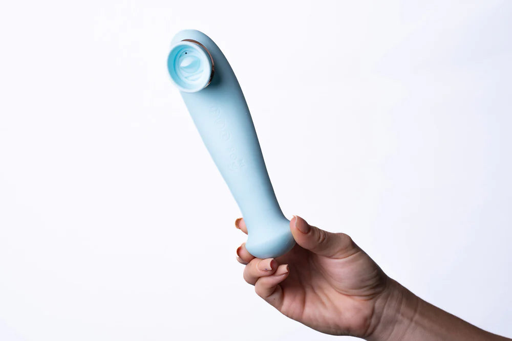 DESTINY 15-Function Rechargeable Suction + Vibration Blue