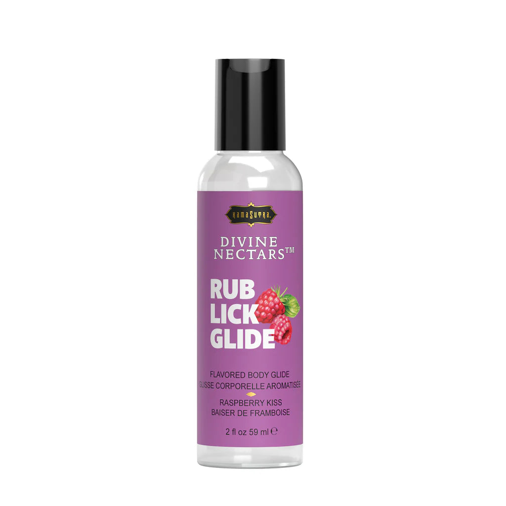 Kama Sutra Divine Nectars Body Glide Raspberry Kiss 2 oz