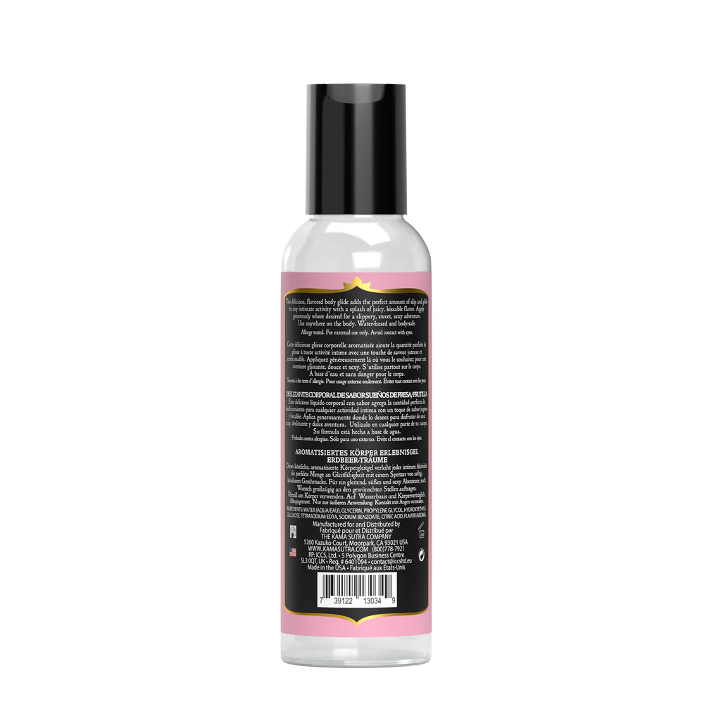 Kama Sutra Divine Nectars Body Glide Strawberry Dreams 2 oz