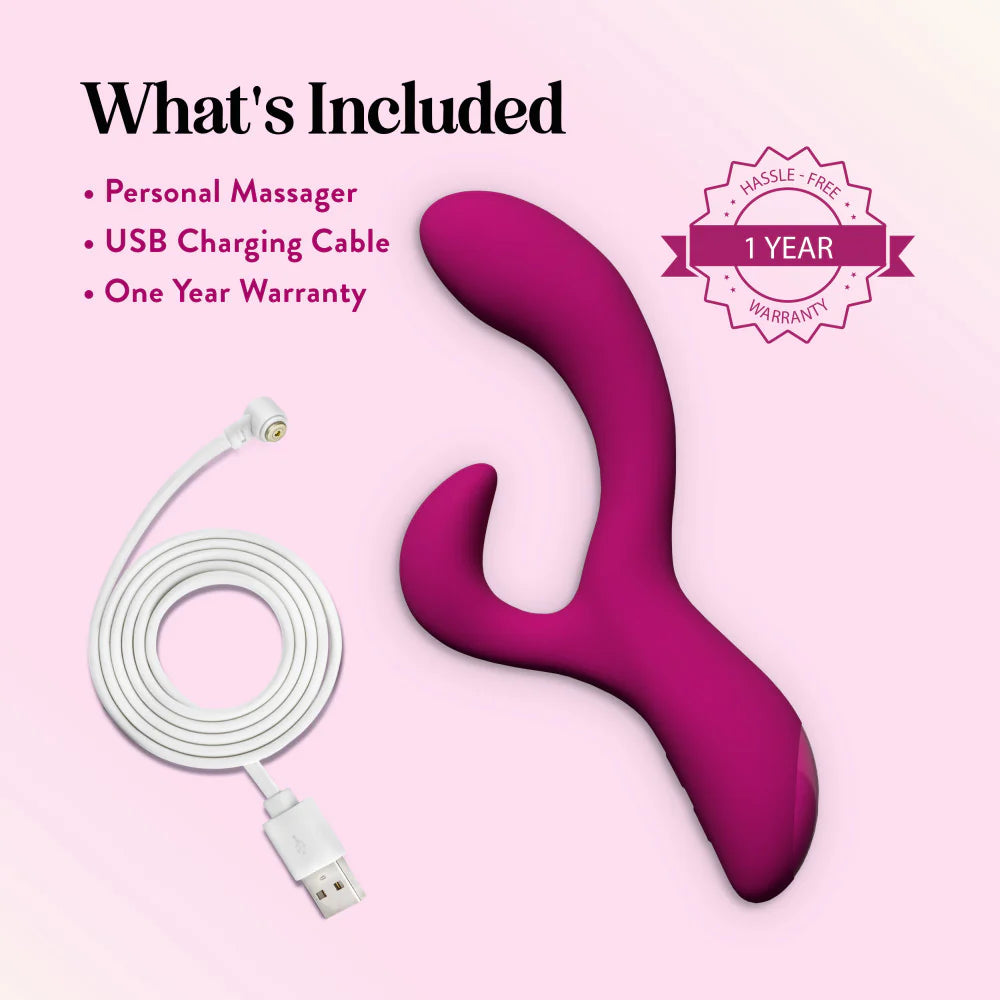 Quinn Dual Stimulation Rabbit Vibrator With Auto Warming
