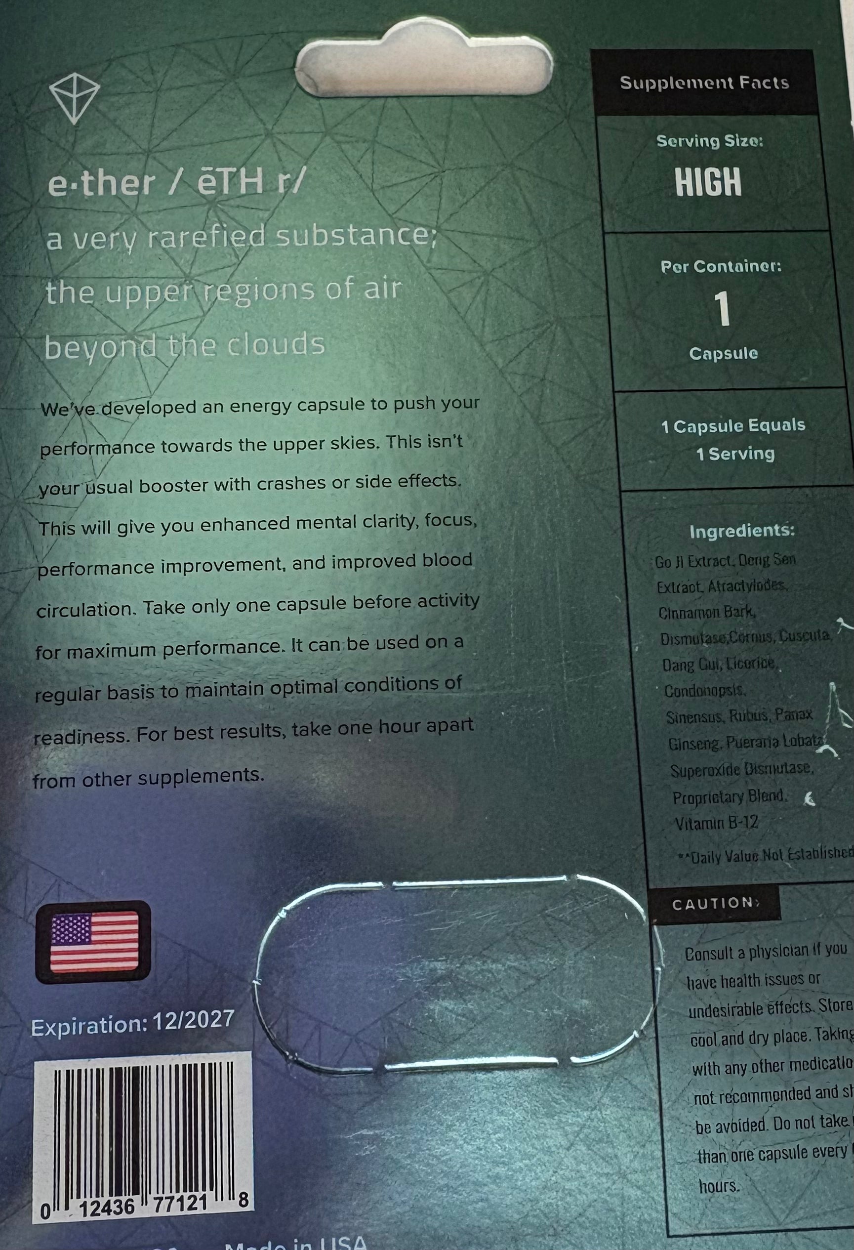 Ether Male Enhancement Pill