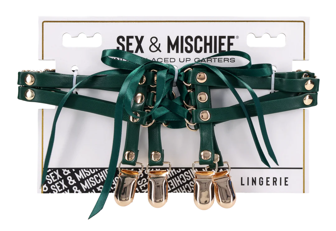 S&M Indica Laced Up Garters