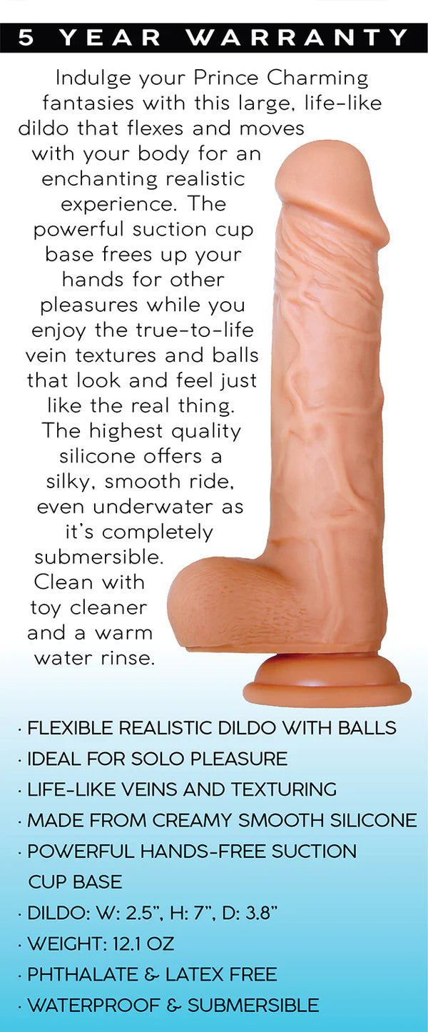 Intrigue Prince True Feel 7" Dildo Flesh