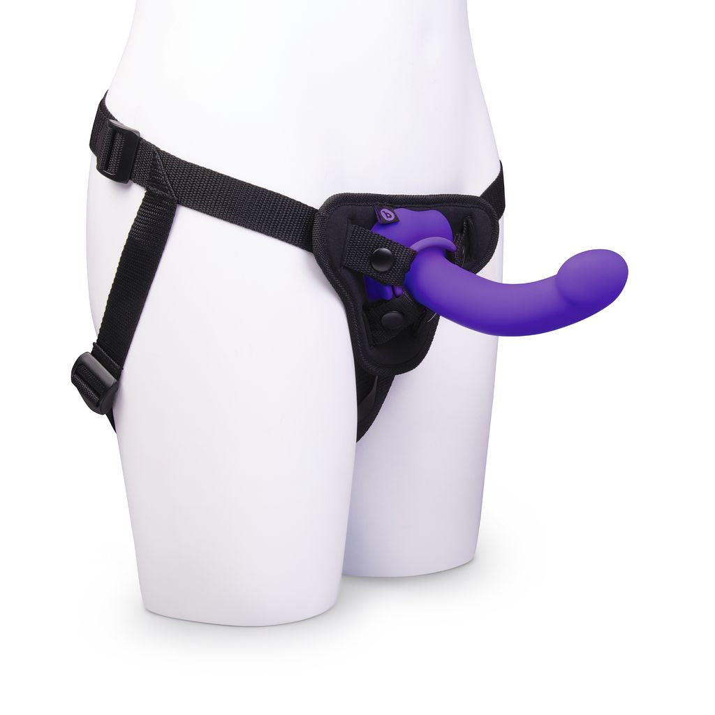 bVibe Curved Vibrating Strap-On Kit