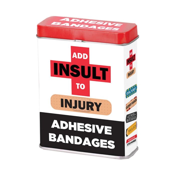 Insult to Injury Bandages w/Assorted Sayings - Box of 25