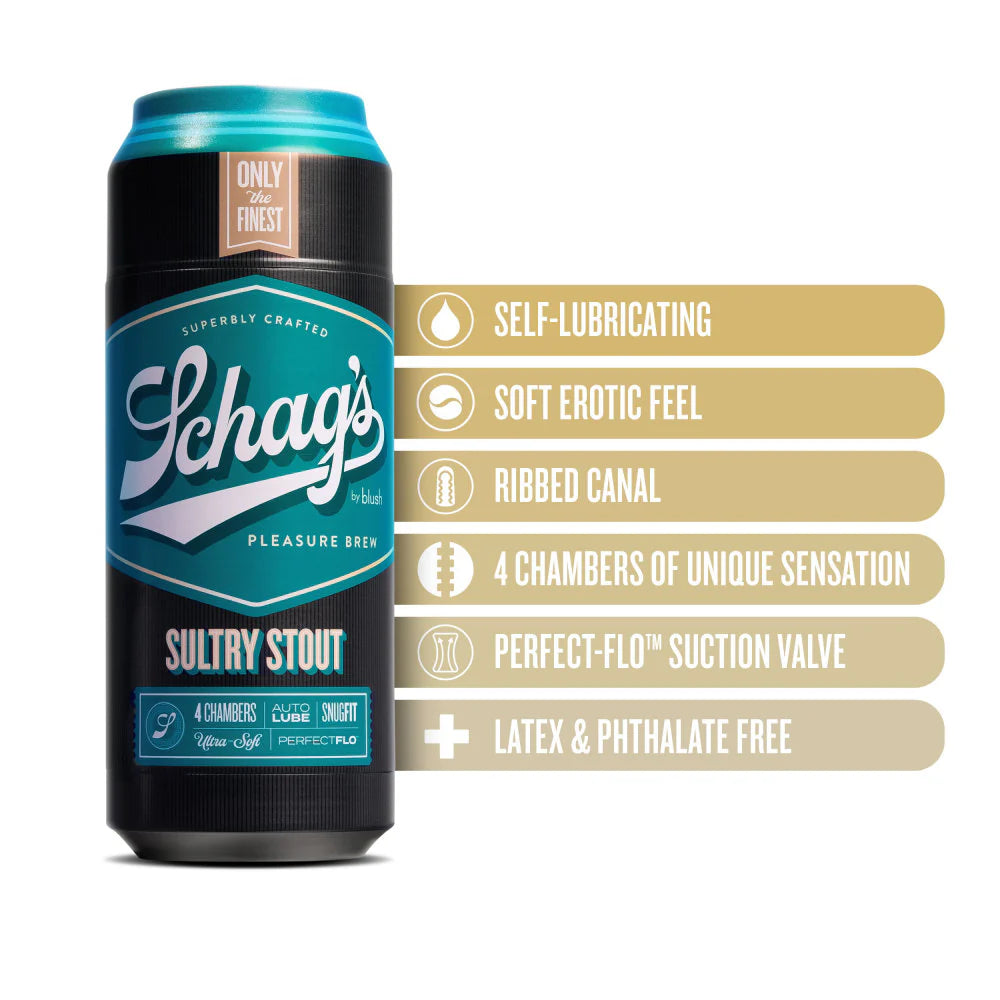 Schag's Sultry Stout Self-Lubricating Stroker Frosted