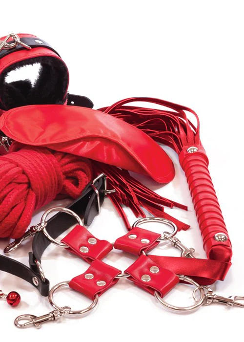 Intrigue Intermediate Bondage Kit Black/Red