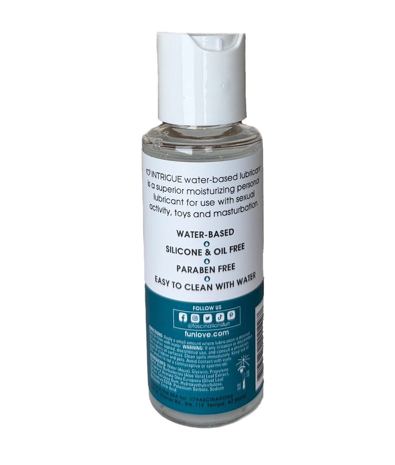 Intrigue 2.8oz Water Based Lubricant