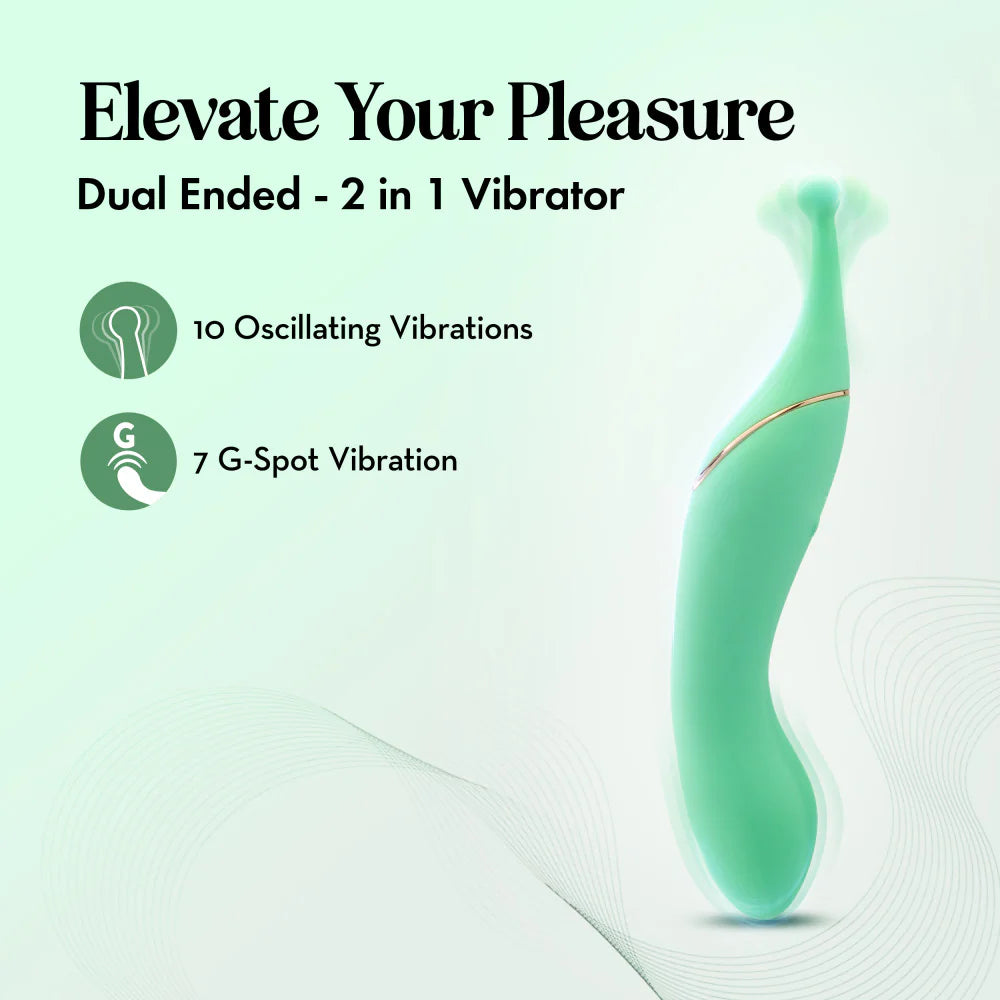 Stella Dual-Ended Clitoral G-Spot Vibrating Wand