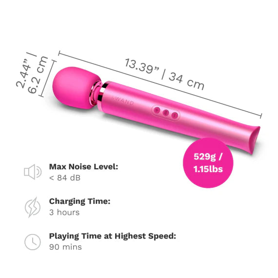 Le Wand Rechargeable Vibrating Massager in Magenta
