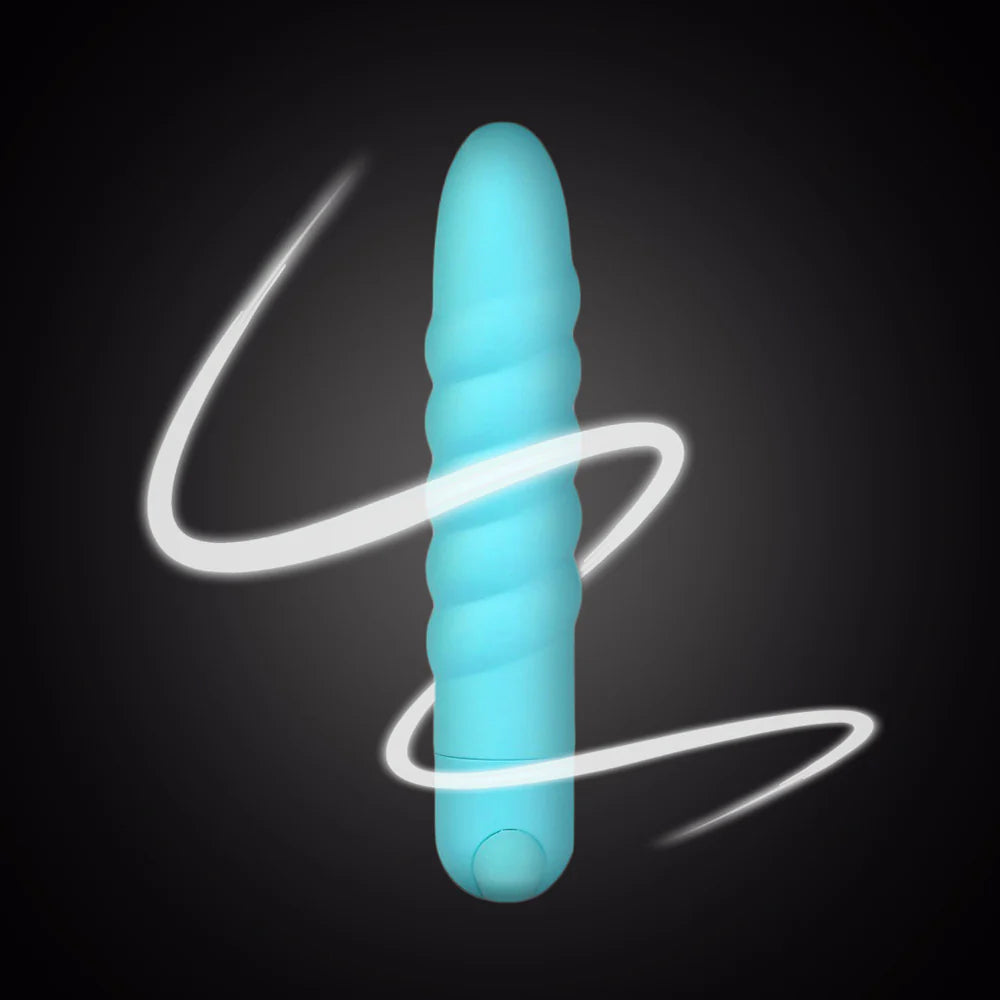 LOLA Silicone Vibrating Twisty Bullet Blue