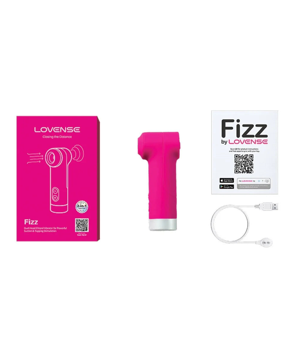 Lovense Fizz Dual-Head Suction & Tapping Clitoral Vibrator