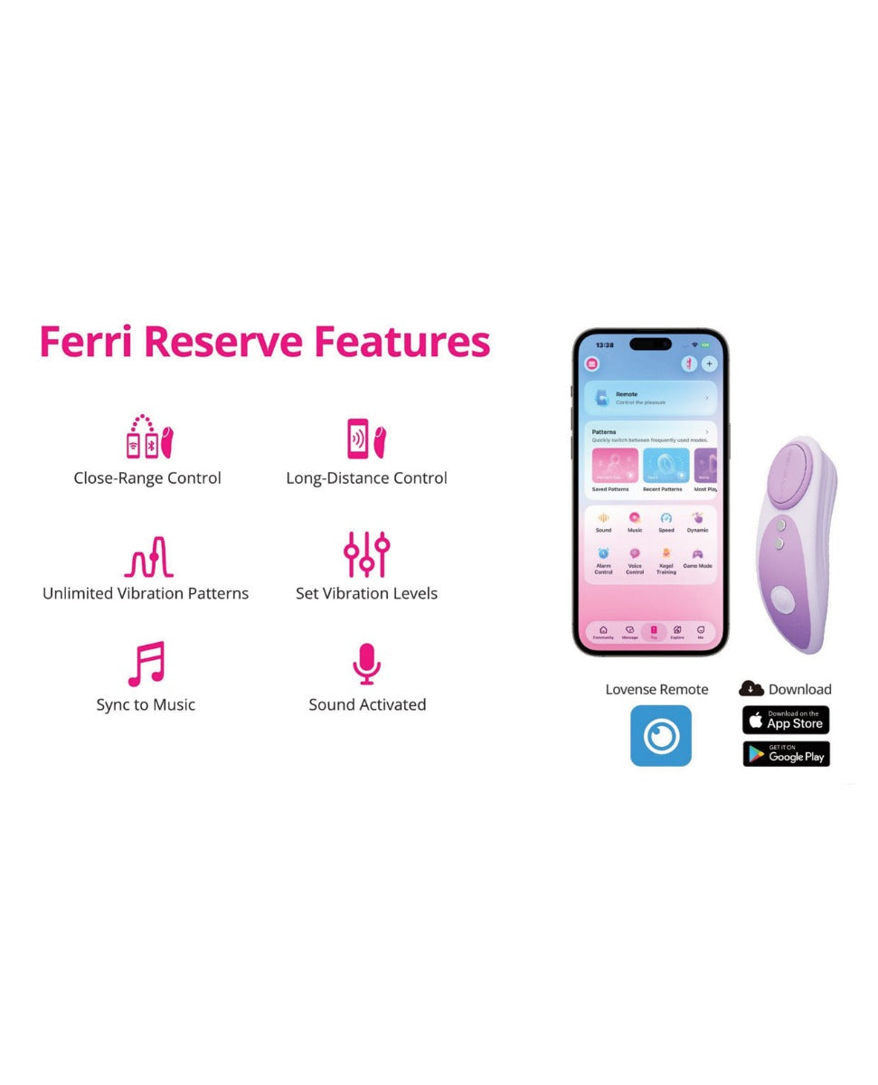 Lovense Ferri Reserve Panty Vibe Special Edition in Lavender