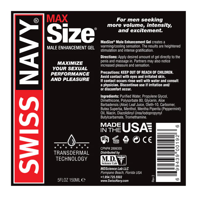Max Size Cream 5oz