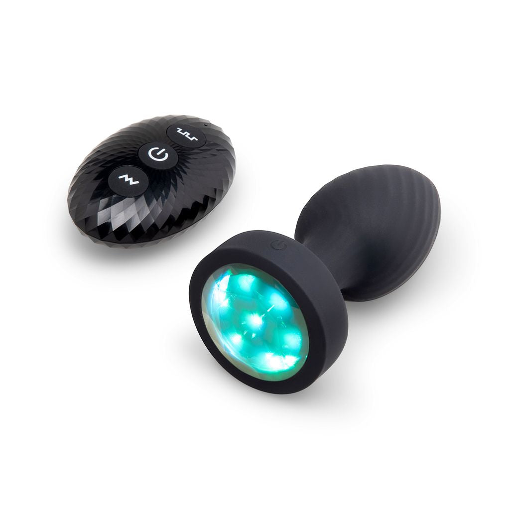 bVibe 3.5" Light Up Butt Plug with Remote