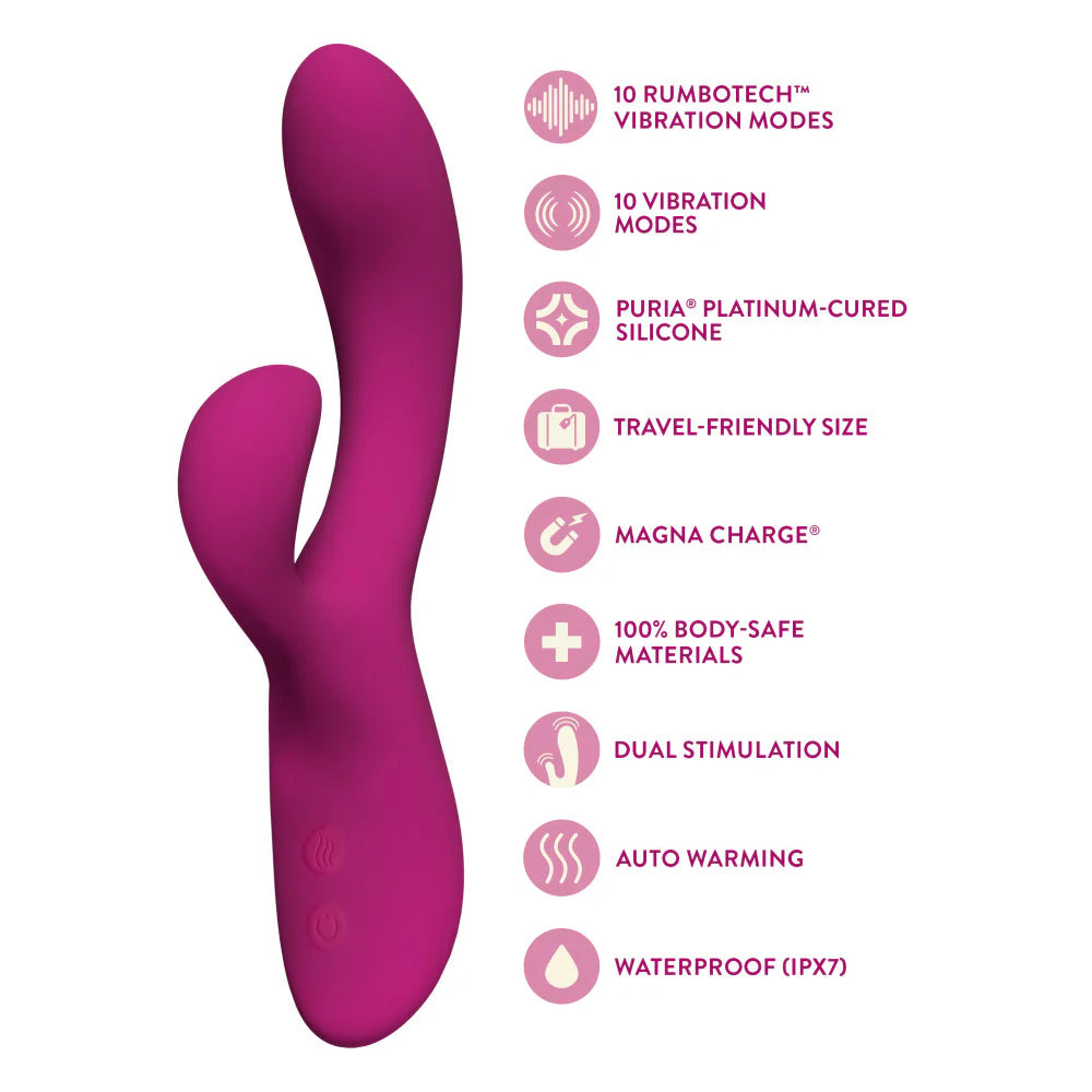 Quinn Dual Stimulation Rabbit Vibrator With Auto Warming