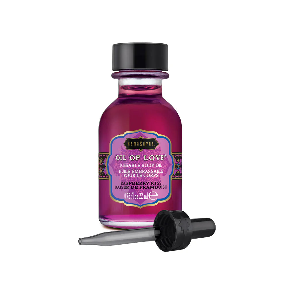 Kama Sutra Kissable Oil of Love Raspberry Kiss 0.75 OZ