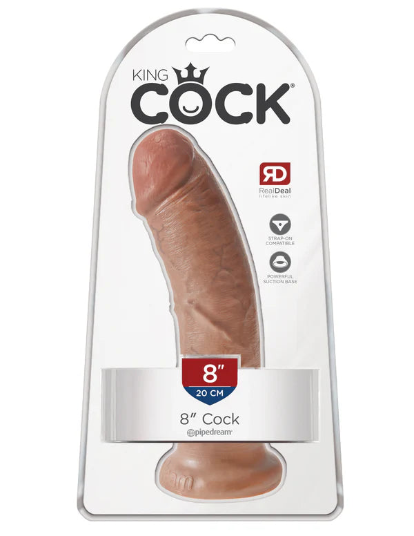 King Cock 8″ Tan