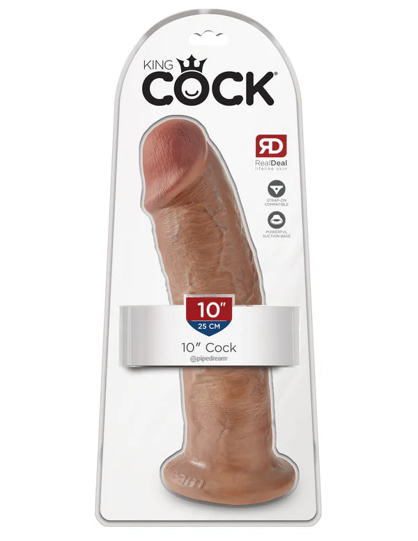 King Cock 10″ Dildo in Tan