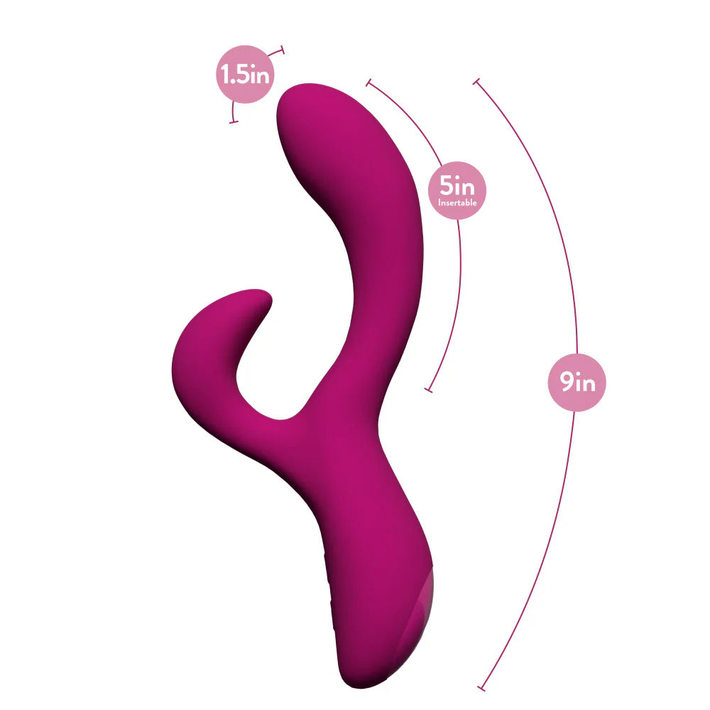Quinn Dual Stimulation Rabbit Vibrator With Auto Warming