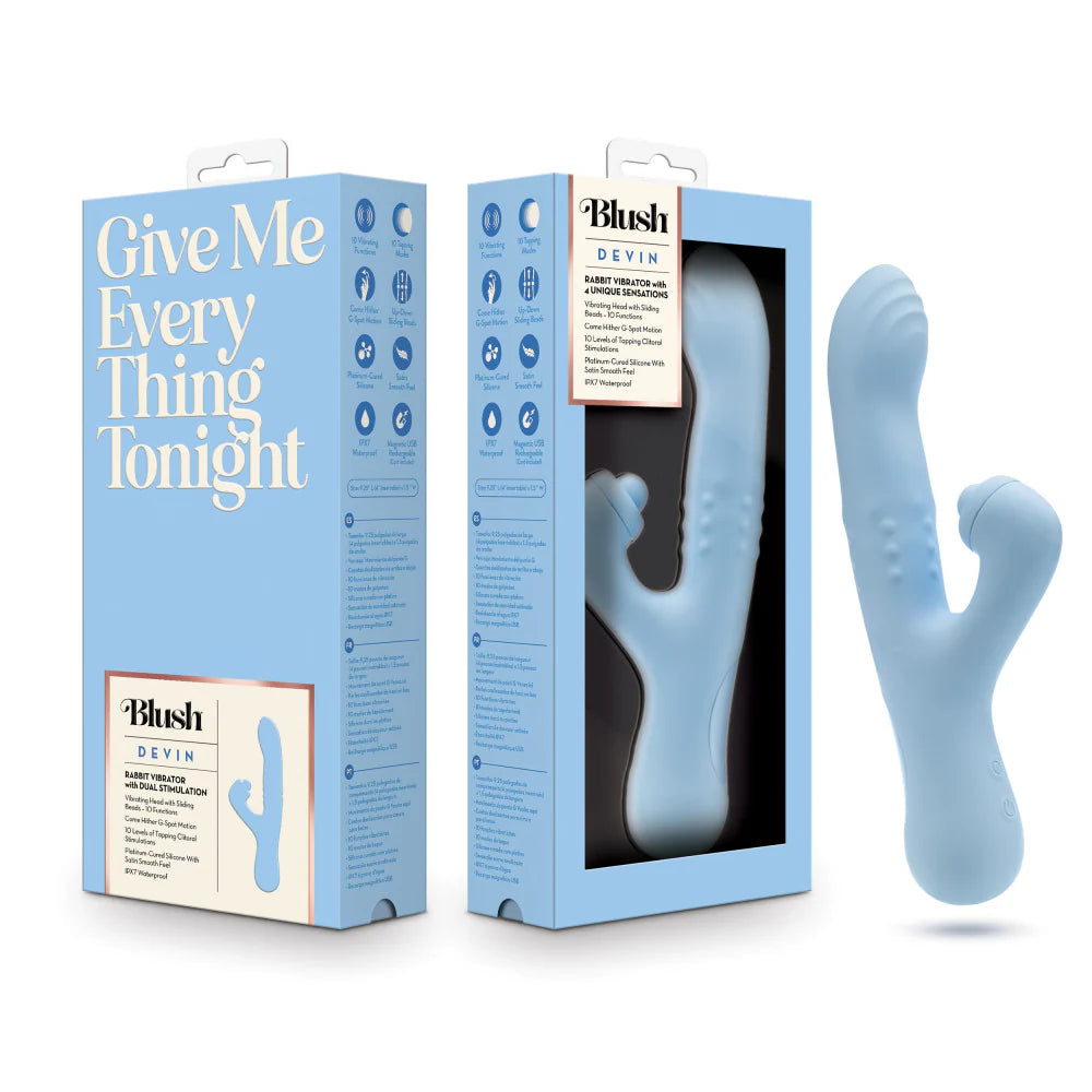 Devin Dual Stimulation Tapping Rabbit Vibrator