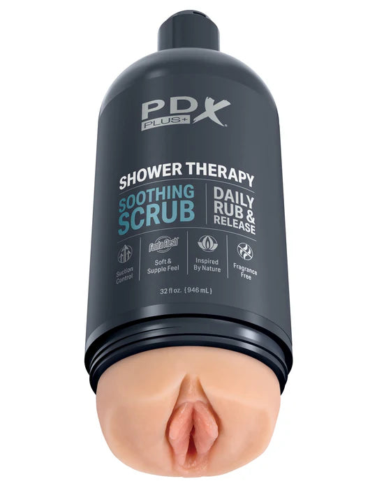 PDX Shower Therapy Soothing Scrub in Flesh