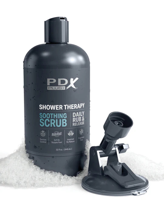 PDX Shower Therapy Soothing Scrub in Flesh