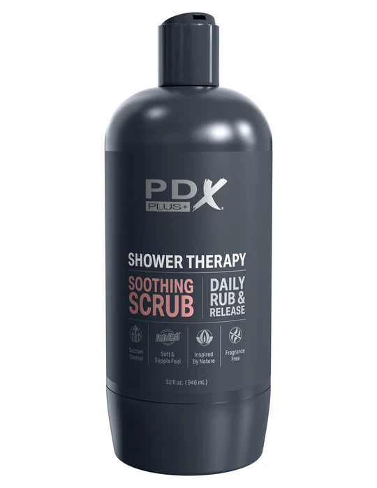 PDX Shower Therapy Soothing Scrub in Tan